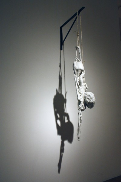 Mine and Yours 2011 - Porcelain, Rope, Bracket