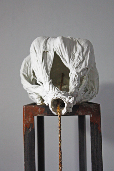 The Tie that Binds 2014 - Porcelain, Steel, Wood, Rope